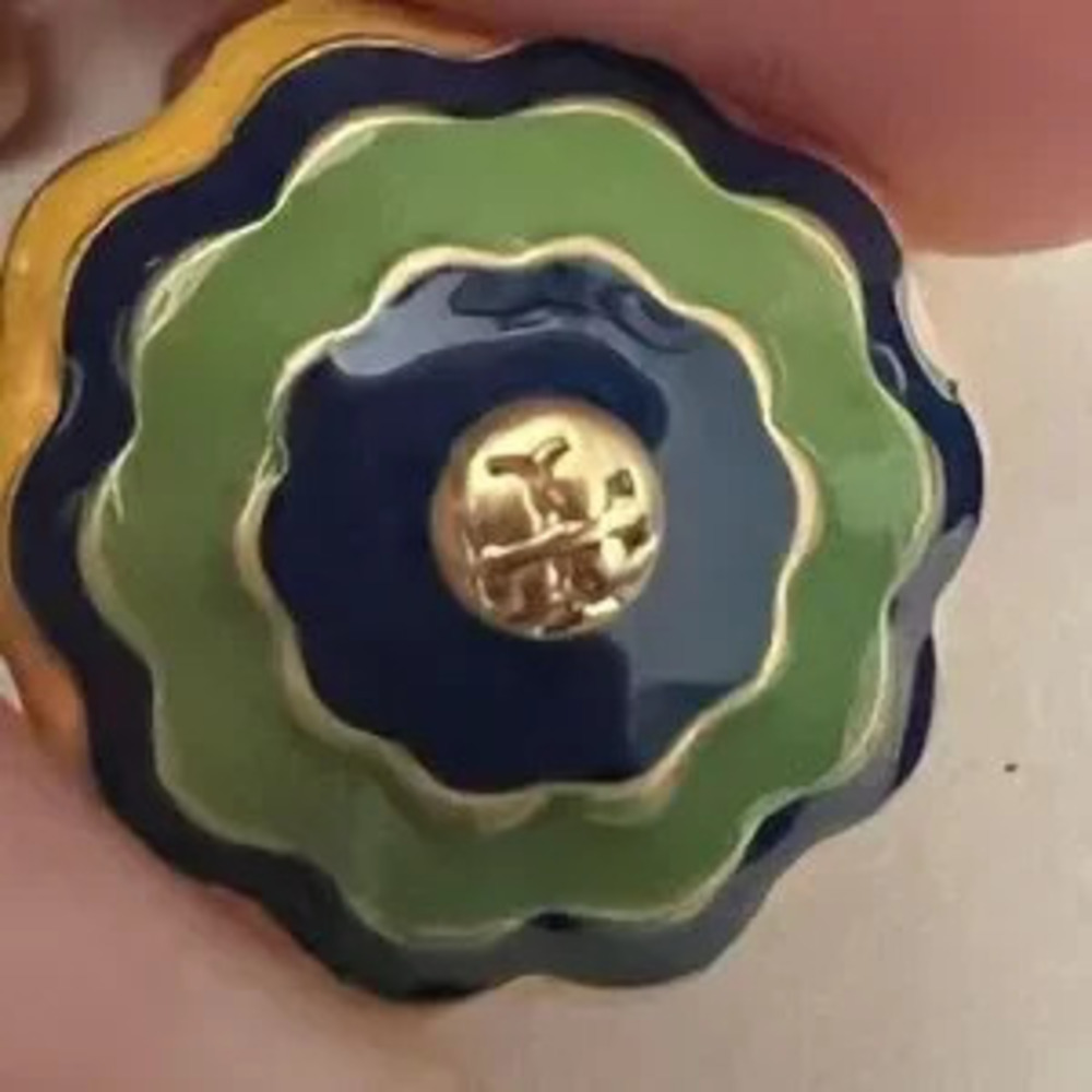 TORY BURCH Logo Disc Long Necklace